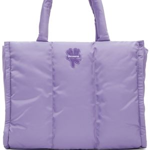 Marc Jacobs Limited Edition Heaven Purple Puffer Logo Tote